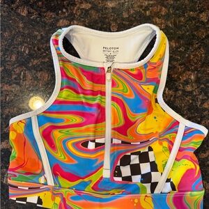 Peloton Colorful Swirl Sports Bra